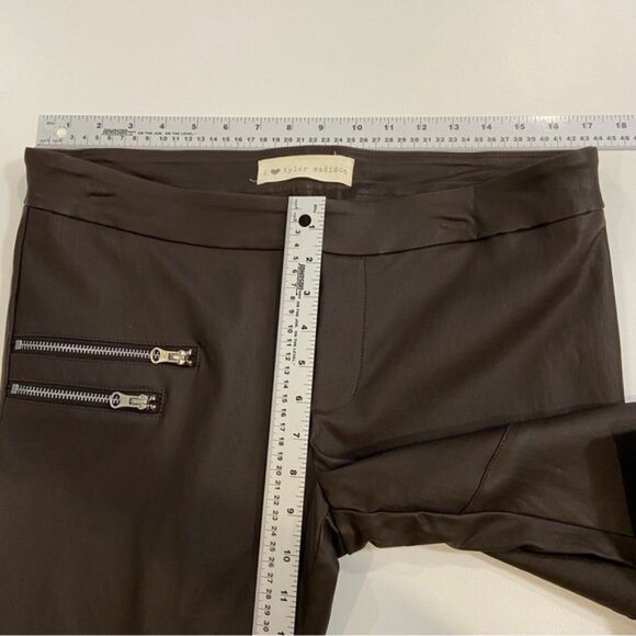 I love Taylor Madison pants ILTM brown silky flattering coated stretch XL layer - Picture 10 of 11